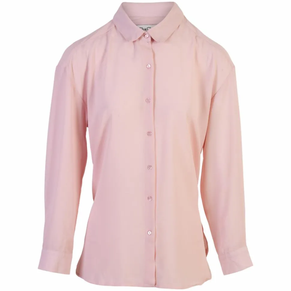 ZbyZ Dame Skjorte Plus Size - Soft Pink