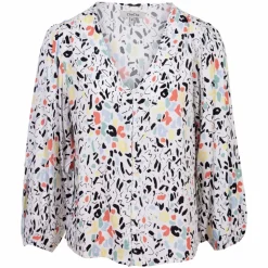 ZbyZ Dame Skjorte Plus Size - Hvid