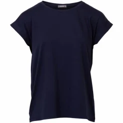ZbyZ Dame T-shirt Plus Size - Navy