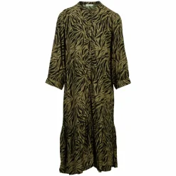ZbyZ Dame Tunika Plus Size - Print 1 Khaki