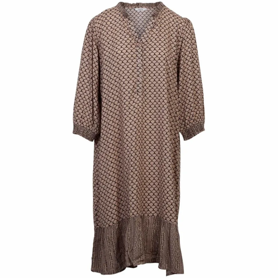 ZbyZ Dame Tunika Plus Size - Beige
