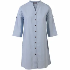 ZbyZ Dame Tunika Plus Size - Light Blue